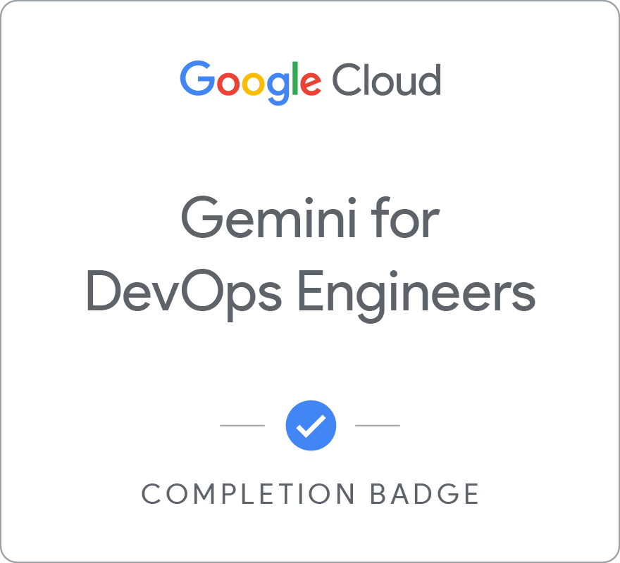 Badge for Gemini for DevOps Engineers