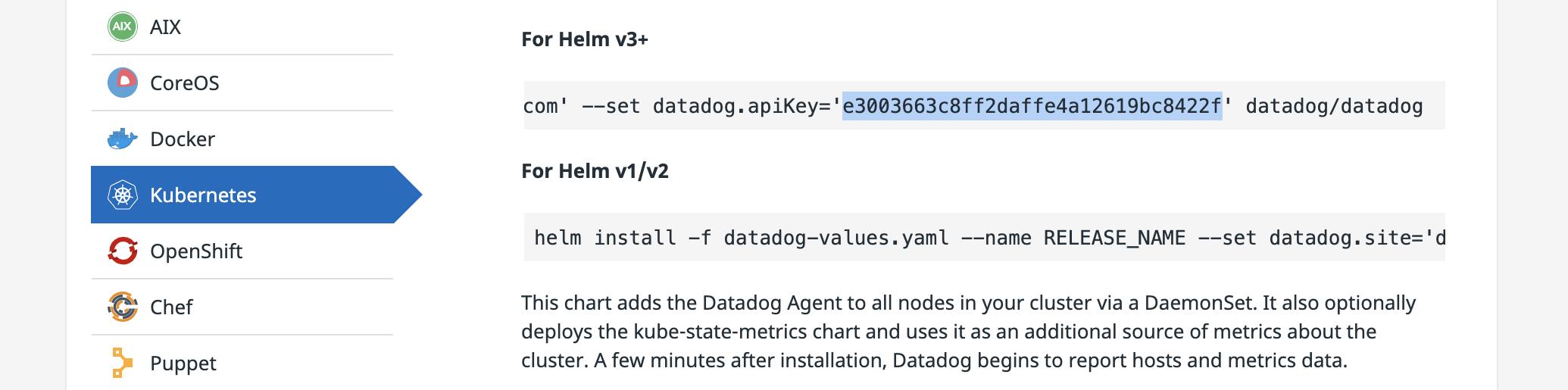 Datadog getting started with the helm chart google cloud skills boost