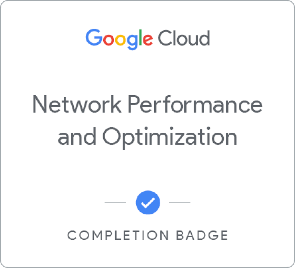 Badge untuk Network Performance and Optimization