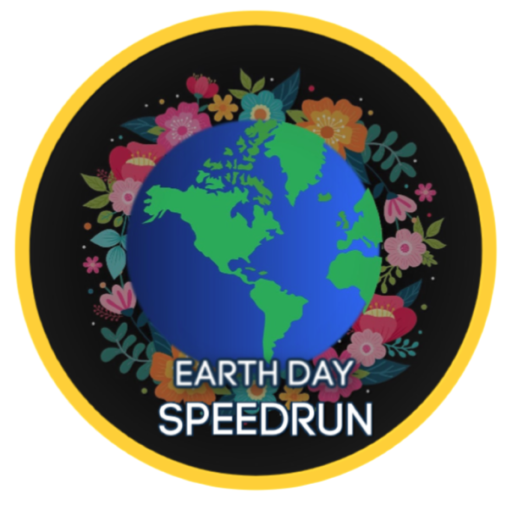 Selo para Earth Day Speedrun