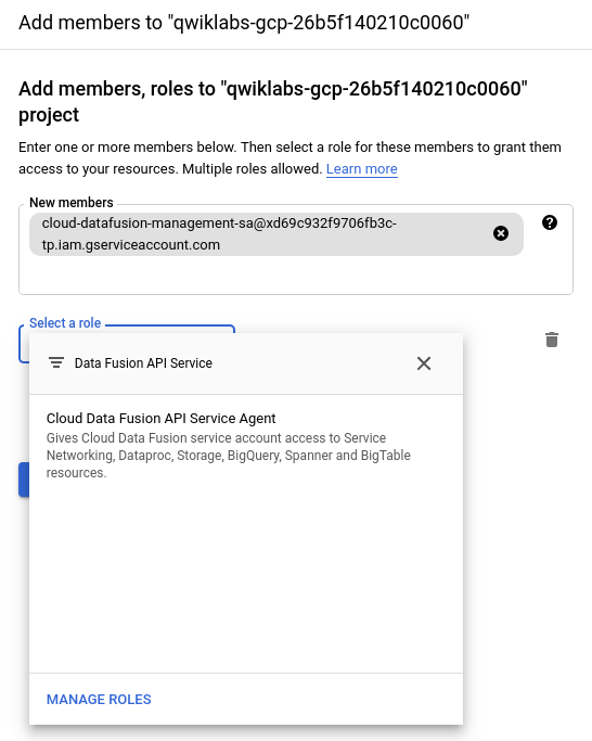 IAM Permissions page