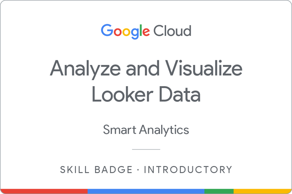 Prepare Data for Looker Dashboards and Reports のバッジ