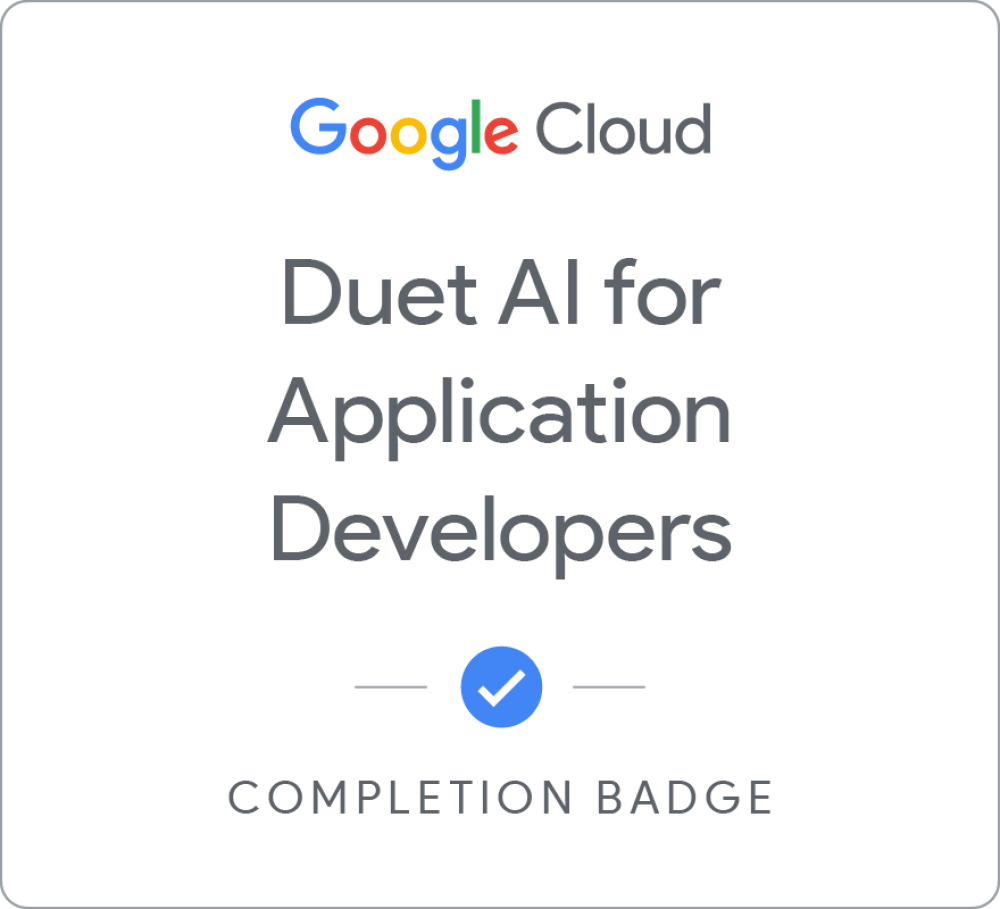 Badge pour Gemini for Application Developers