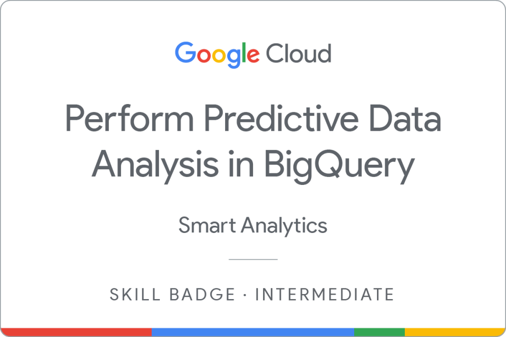 Odznaka dla Perform Predictive Data Analysis in BigQuery
