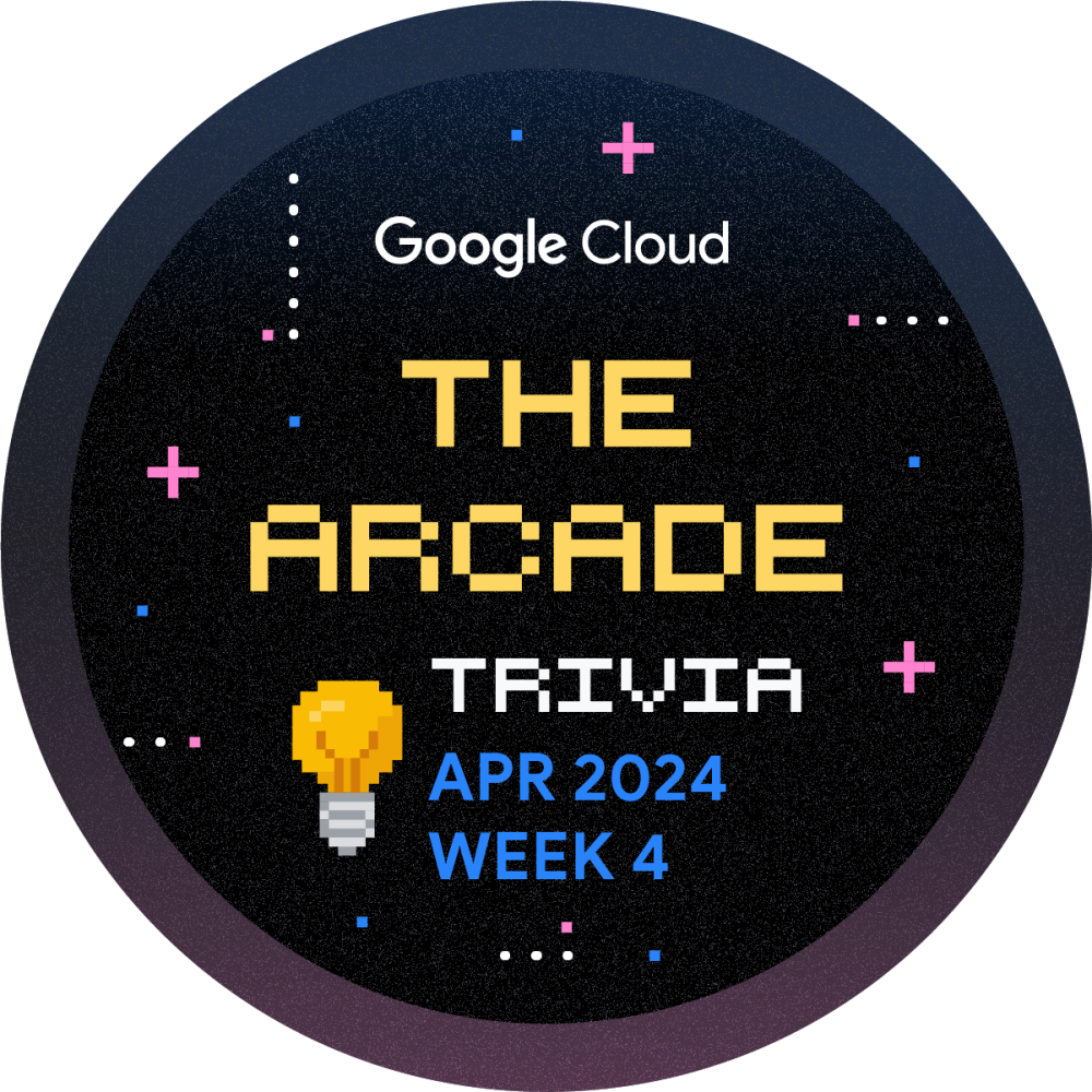 Insignia de El Arcade Trivia de Abril de 2024 semana 4