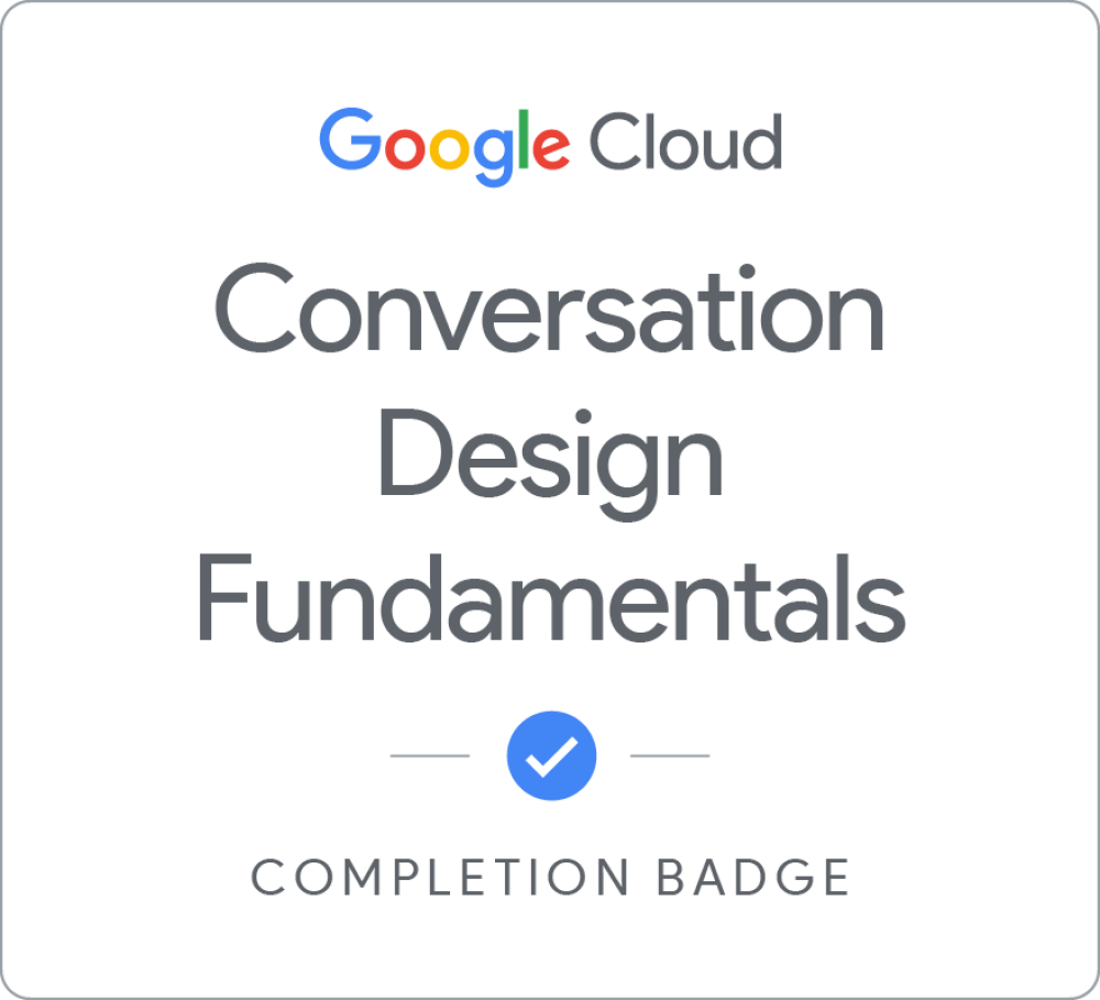 Badge for Conversation Design Fundamentals