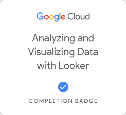 Odznaka za ukończenie szkolenia Analyzing and Visualizing Data in Looker