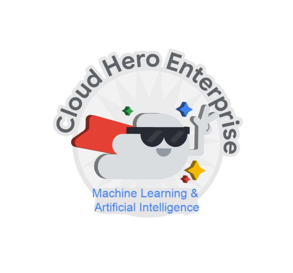 Odznaka dla Cloud Hero: Artificial Intelligence and Machine Learning