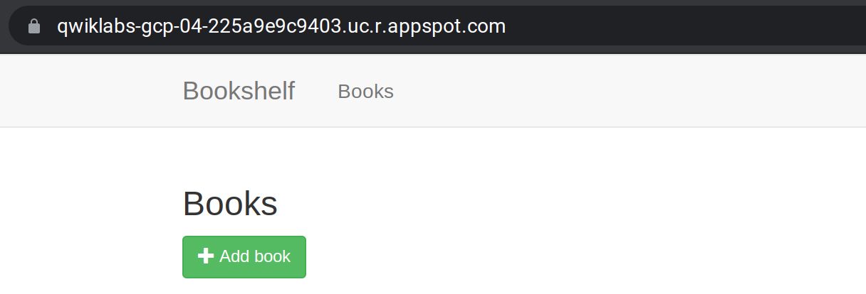 App Engine Bookshelf
