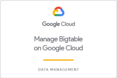 Badge for Manage Bigtable on Google Cloud