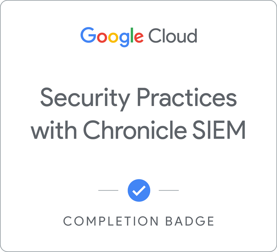 Security Practices with Chronicle SIEM - 日本語版 のバッジ