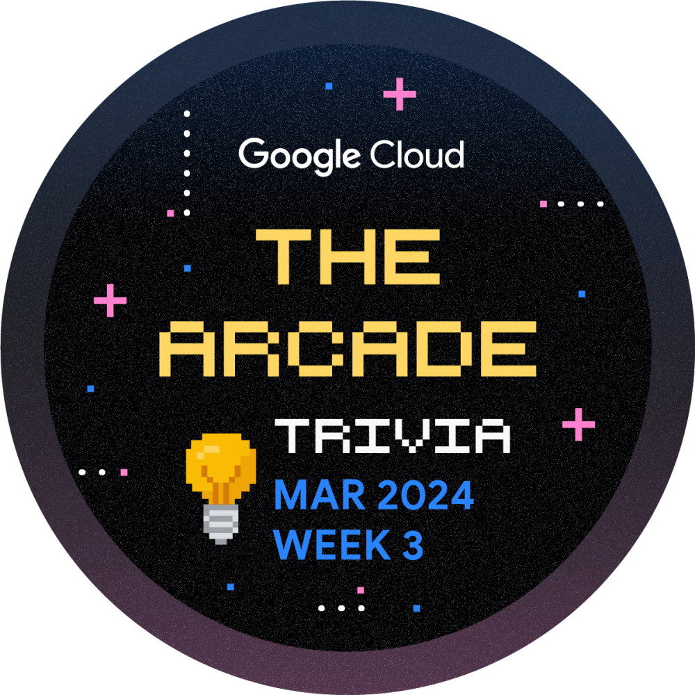 Значок за The Arcade Trivia March 2024 Week 3