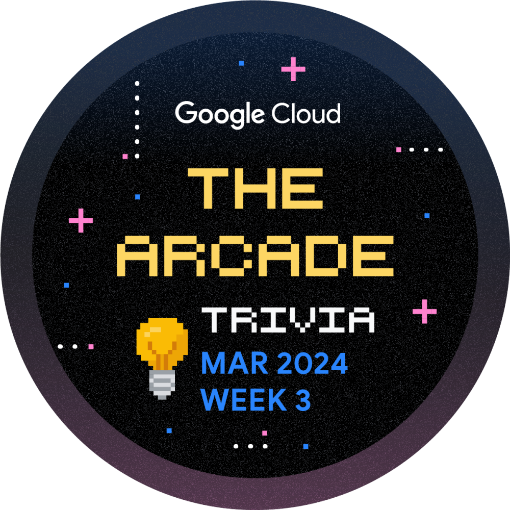 Selo para Arcade Trivia Março de 2024 Semana 3