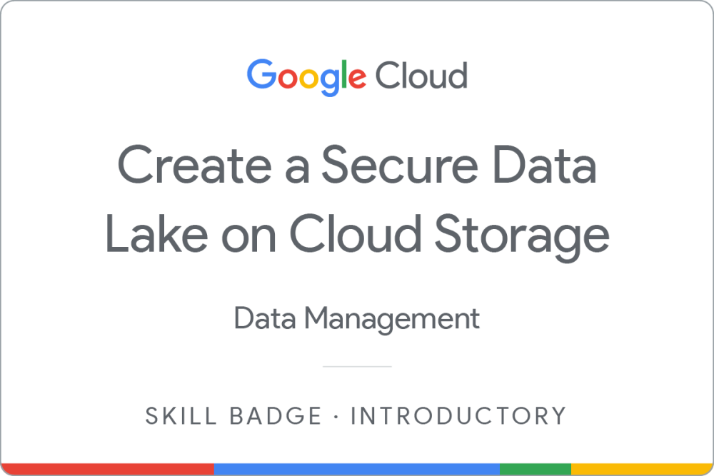 Badge untuk Create a Secure Data Lake on Cloud Storage