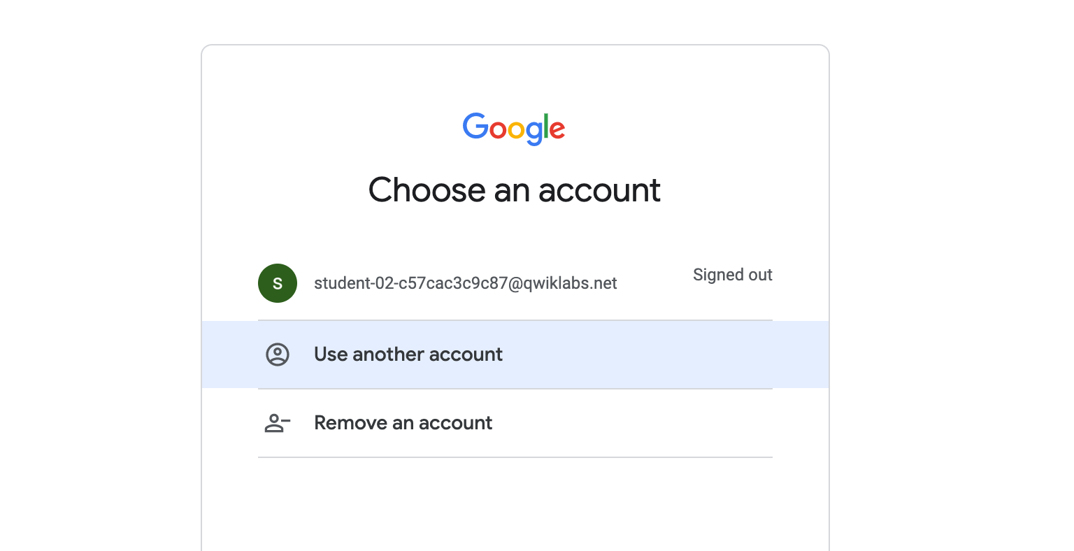 use another account