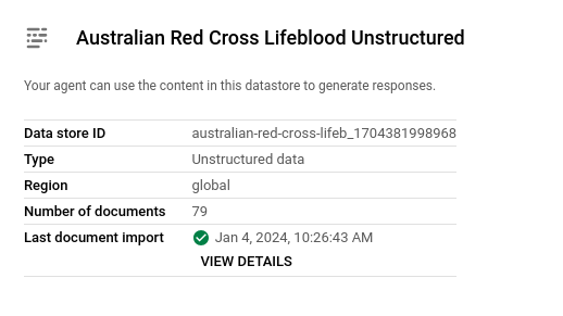 Imported Data Store