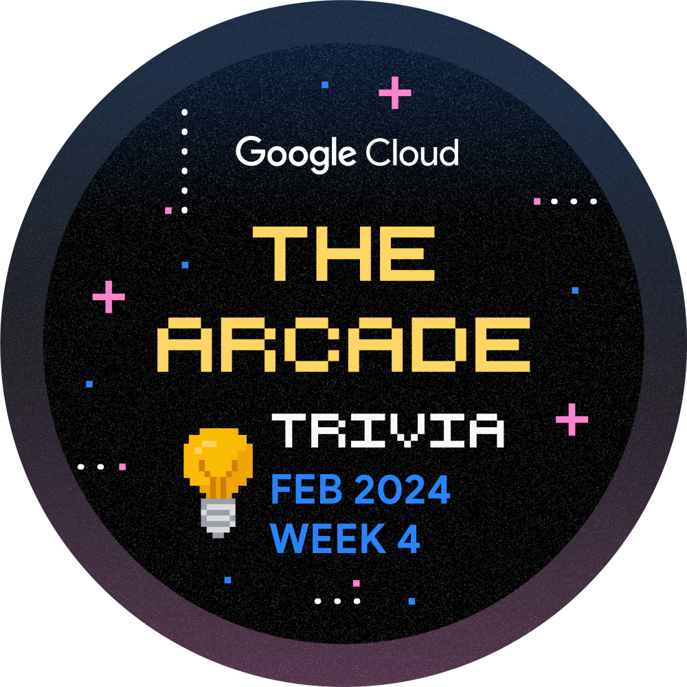 Selo para Arcade Trivia Fevereiro 2024 Semana 4