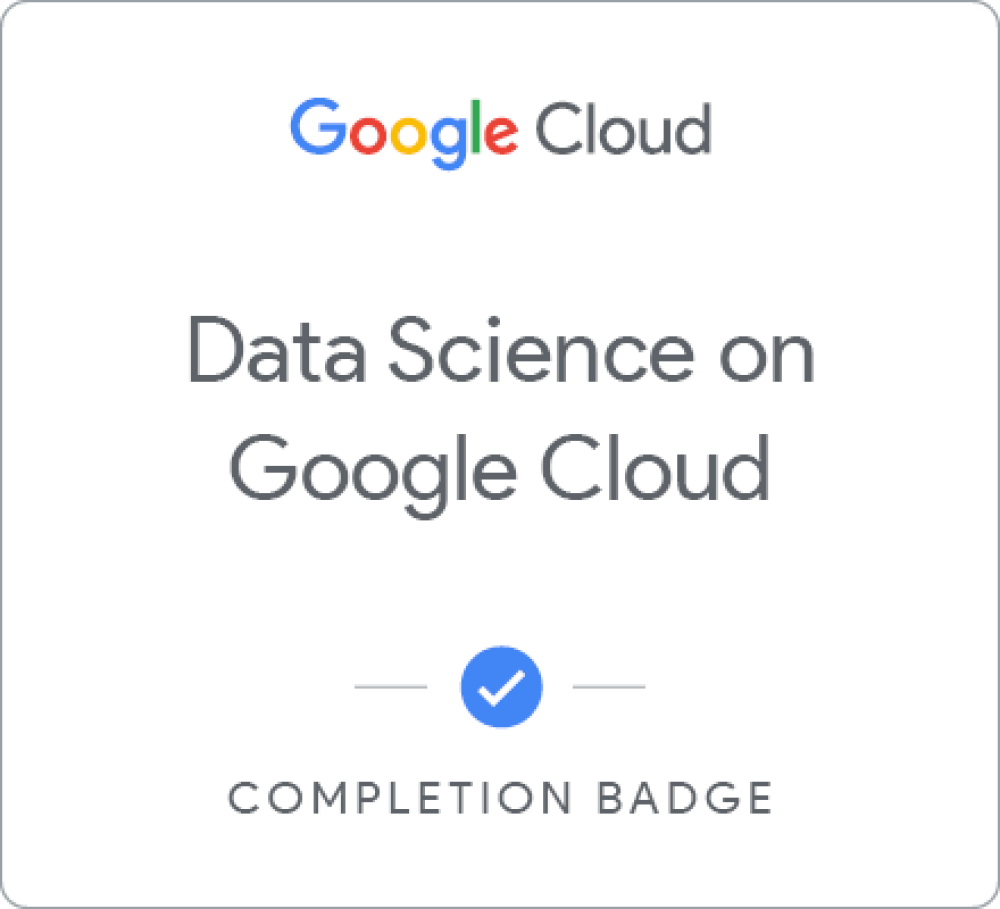 Badge für Data Science on Google Cloud