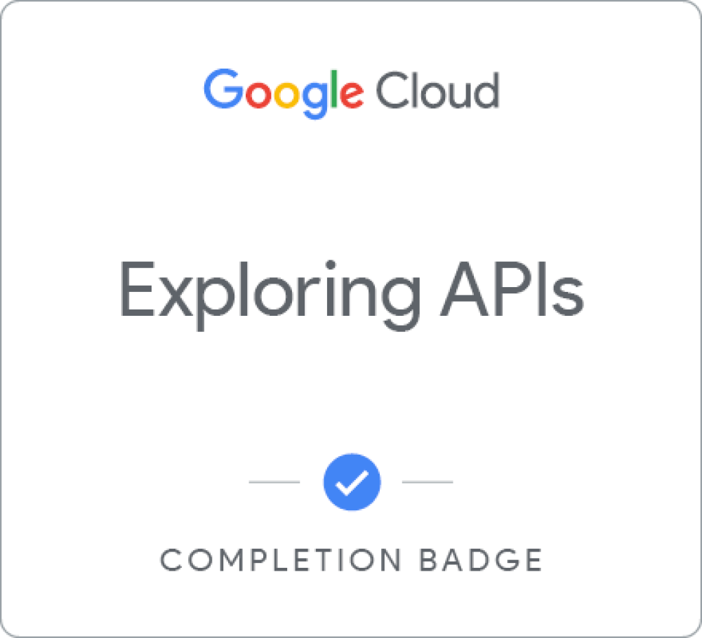 Badge für Exploring APIs