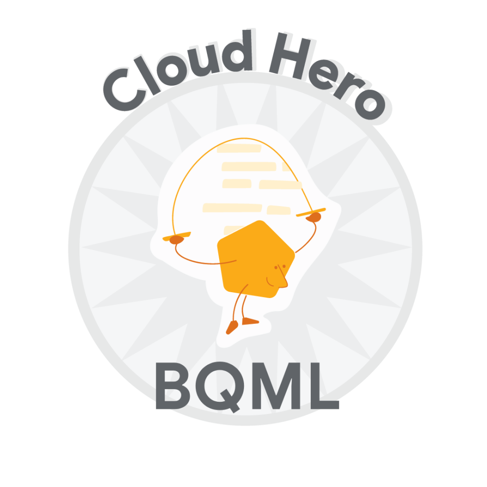 Badge für Cloud Hero BQML