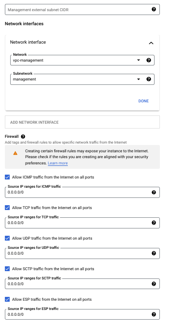 Deployment details