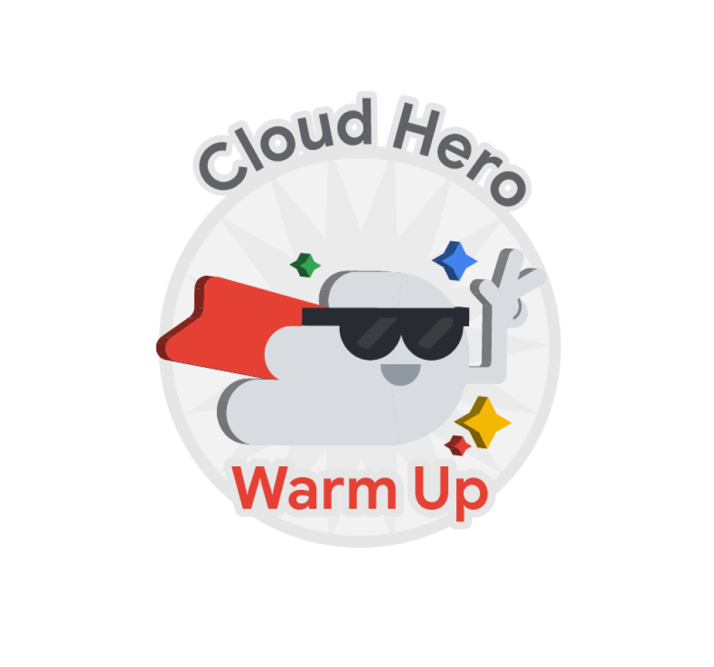 Cloud Hero Warm Up: Artificial Intelligence and Machine Learning のバッジ