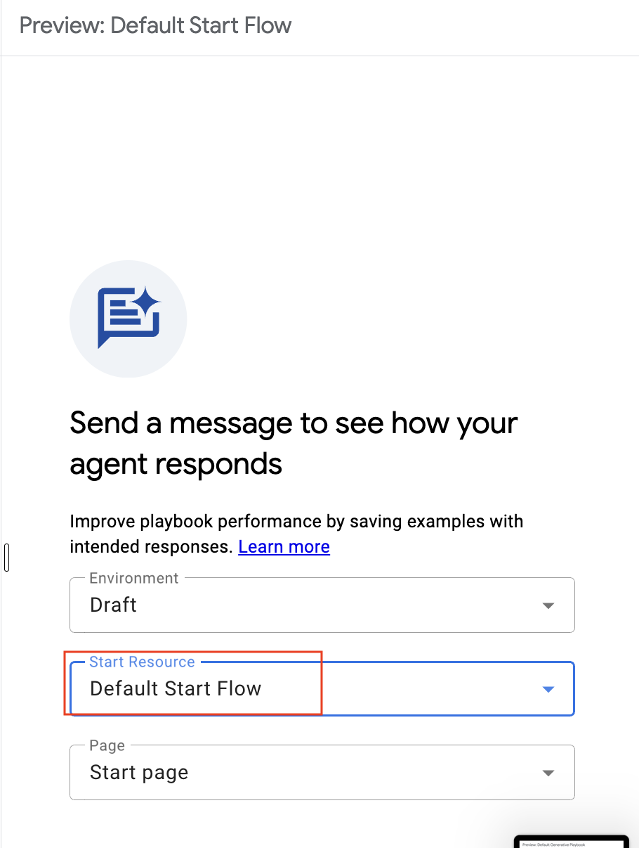 Default Start Flow