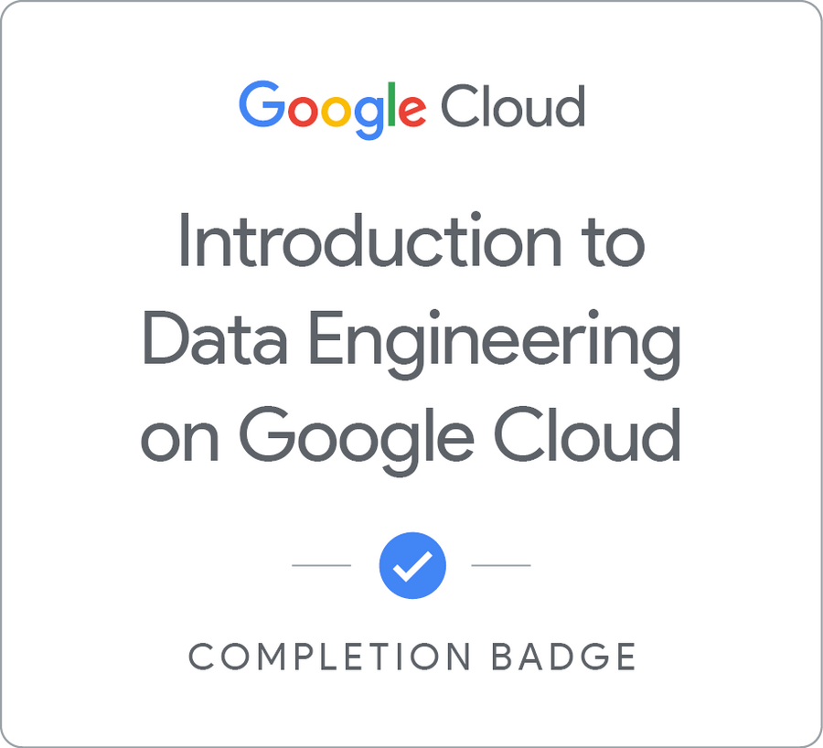 Insignia de Introduction to Data Engineering on Google Cloud