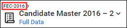 FEC-2016 at the top of the grid view page