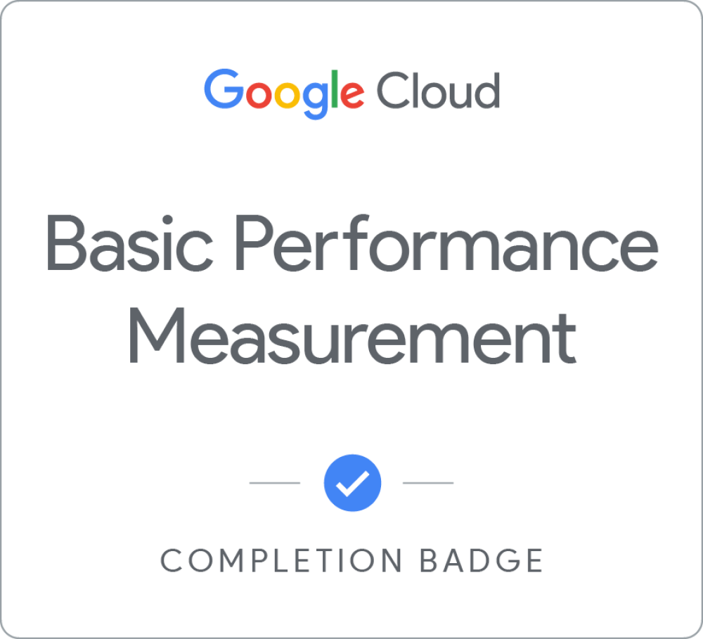 Badge for Basic Performance Measurement