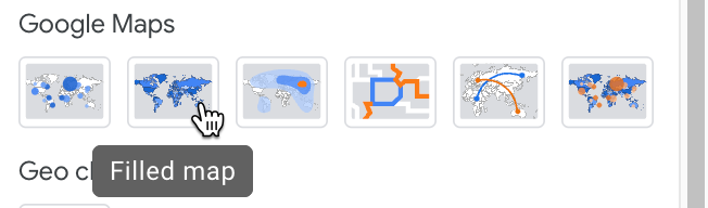 Google Maps - Filled Map