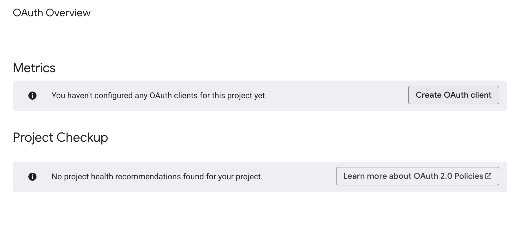 Create an OAuth Client