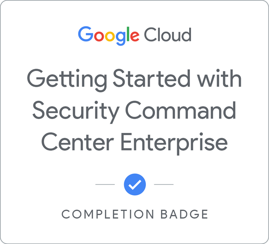 Getting Started with Security Command Center Enterprise 배지