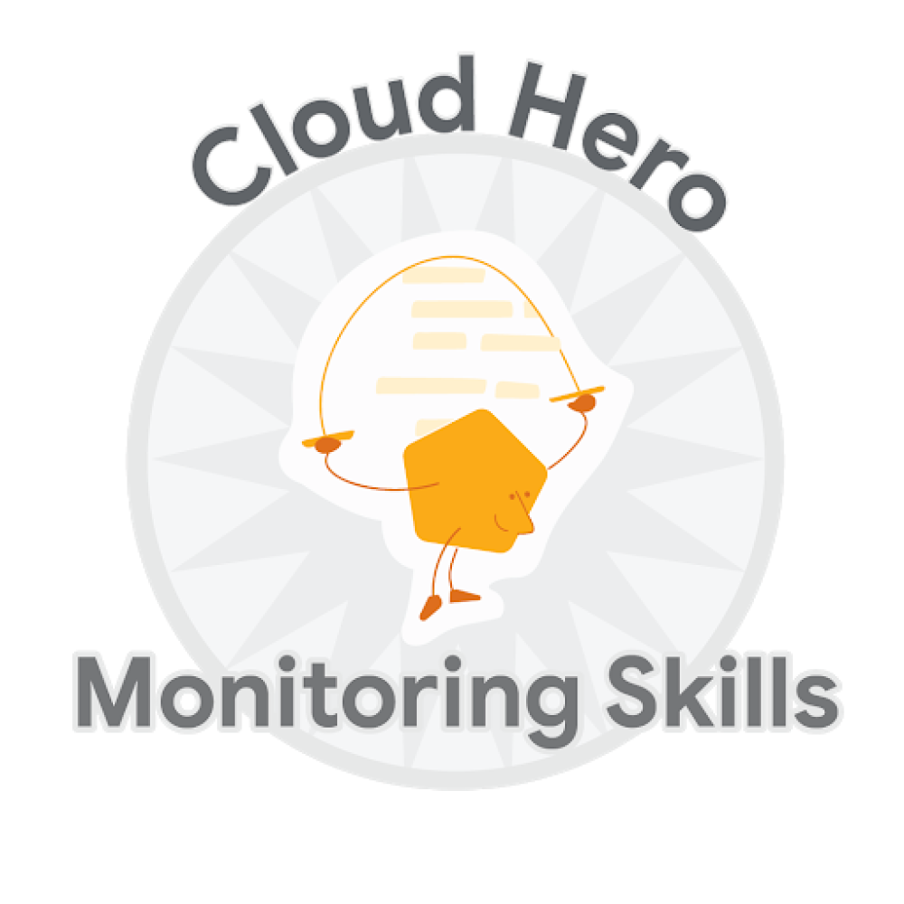 Значок за Cloud Hero Monitoring Skills
