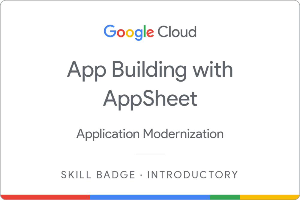 Badge untuk App Building with AppSheet