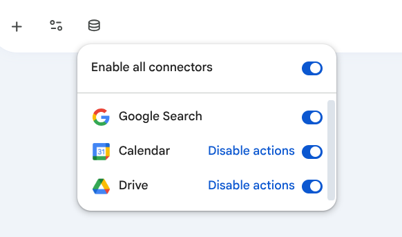 Enable Connector actions