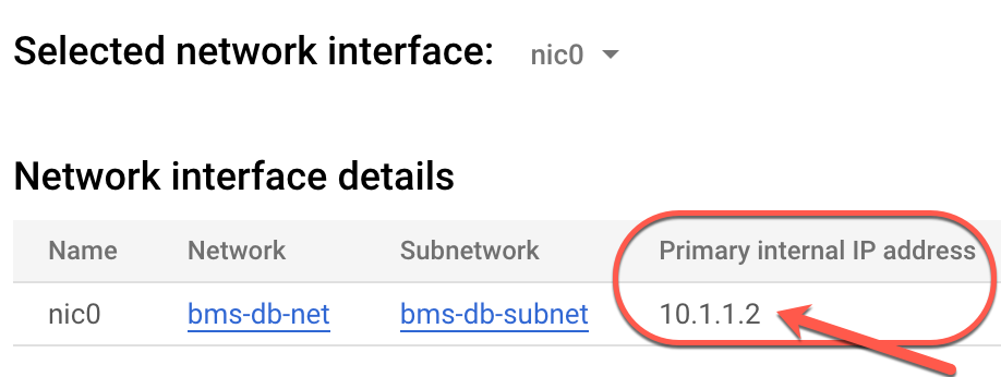 VM instances page