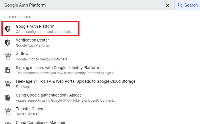 Google Auth Platform
