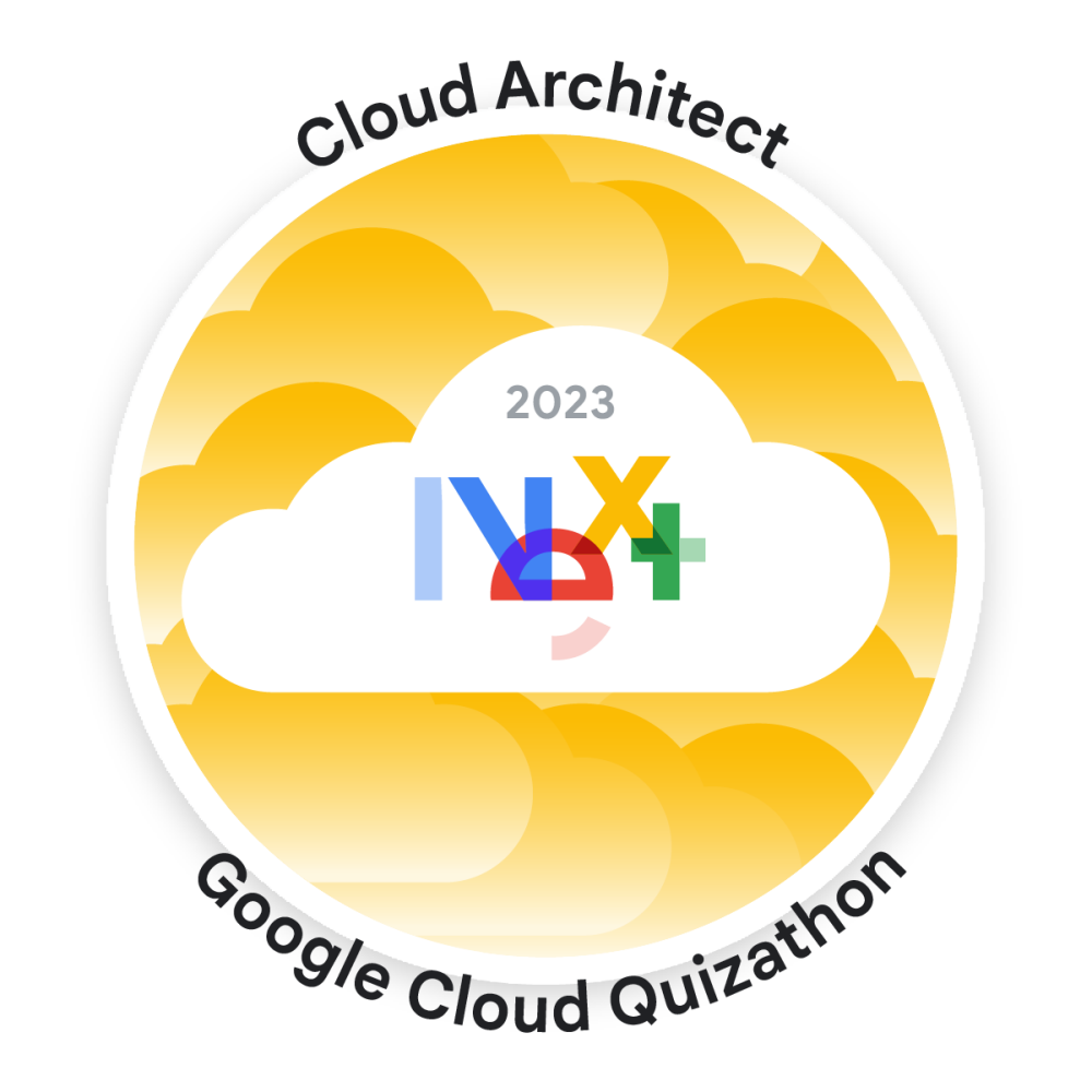 Badge for Cloud Architect Quizathon