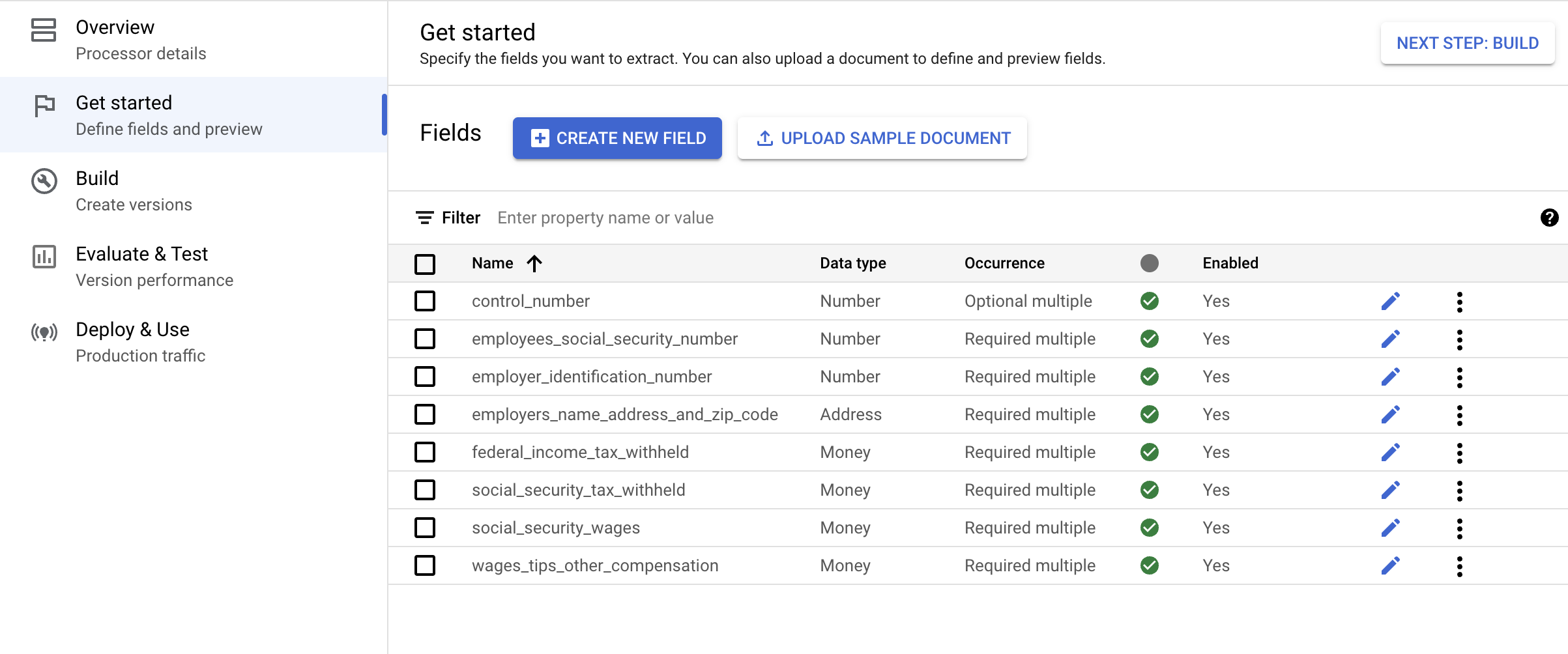 create and manage labels for different fields
