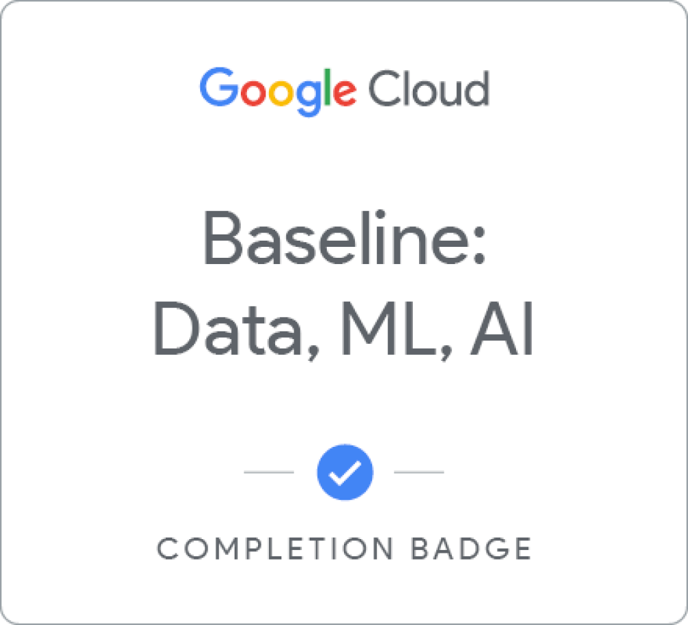 Odznaka dla Baseline: Data, ML, AI