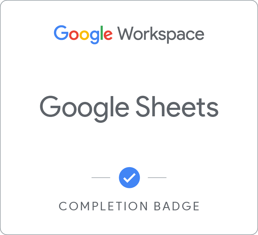 Insignia de Google Sheets - Locales