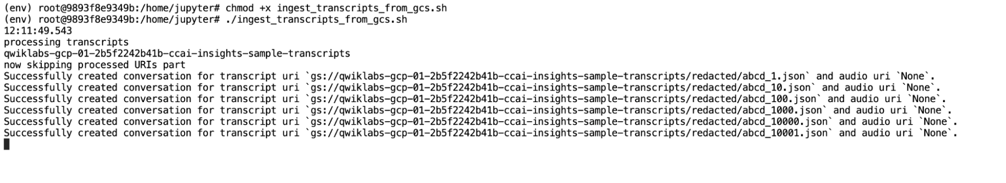 Terminal Output 2