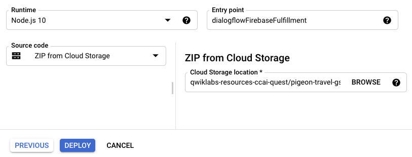 ZIP from Cloud Storage text field