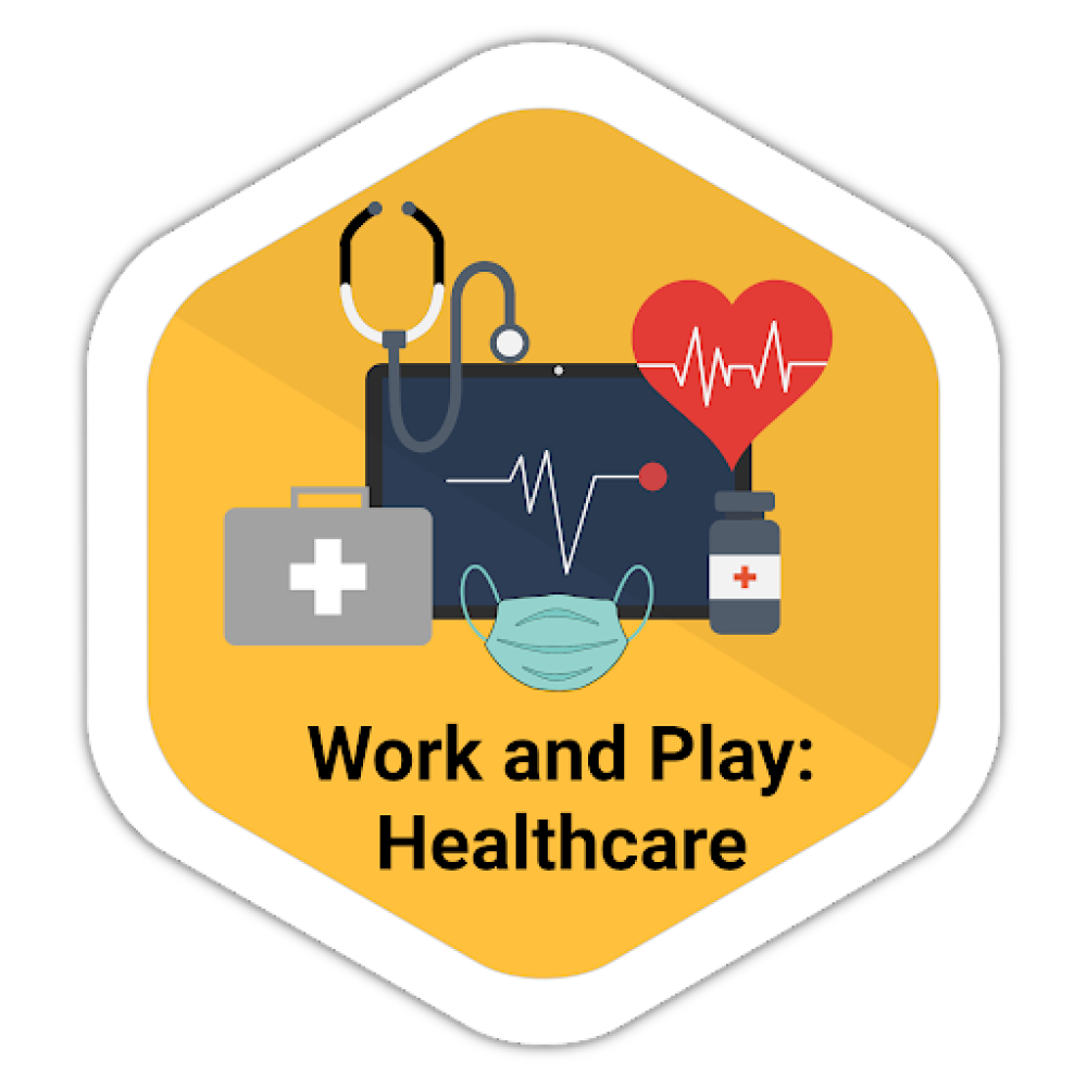 Work and Play: Healthcare with Google Cloud 배지