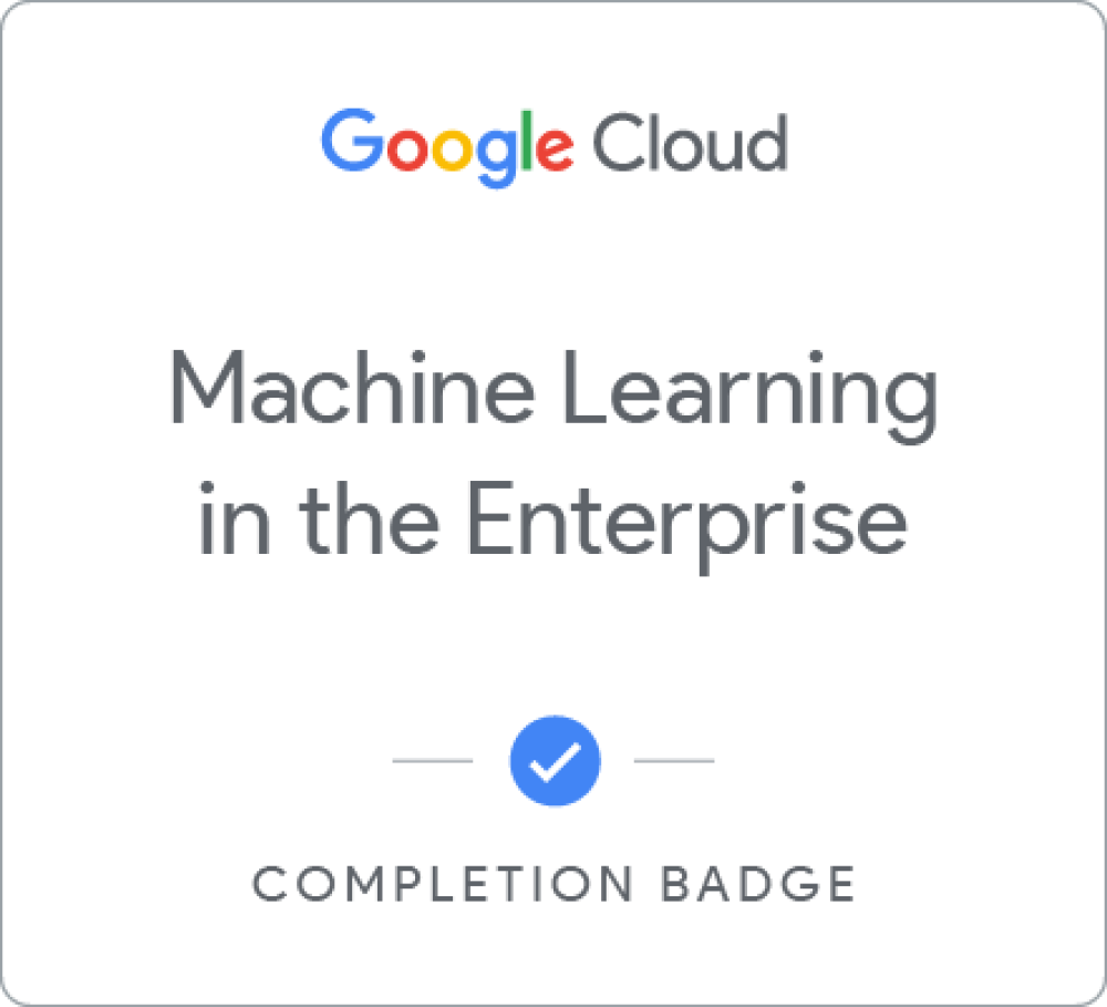 Badge pour Machine Learning in the Enterprise - Français