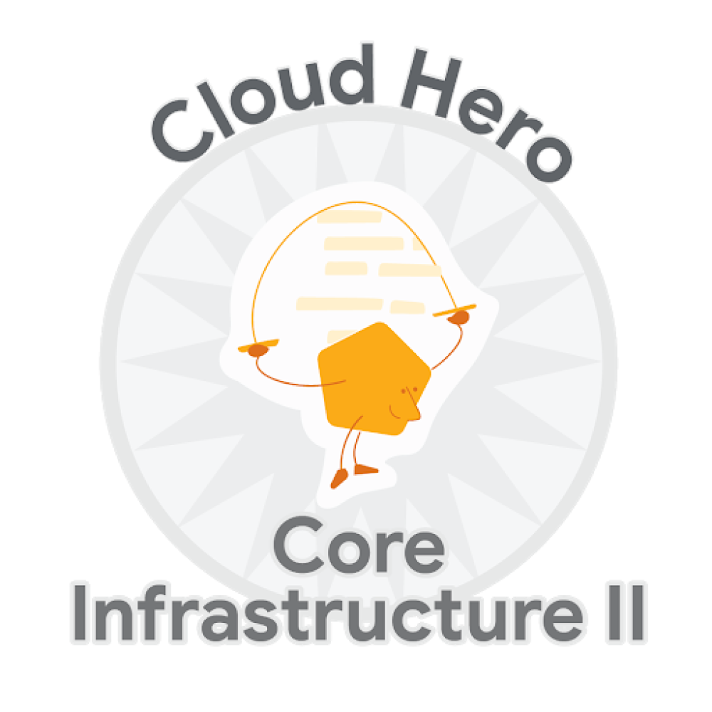 Badge for Cloud Hero: Core Infrastructure II