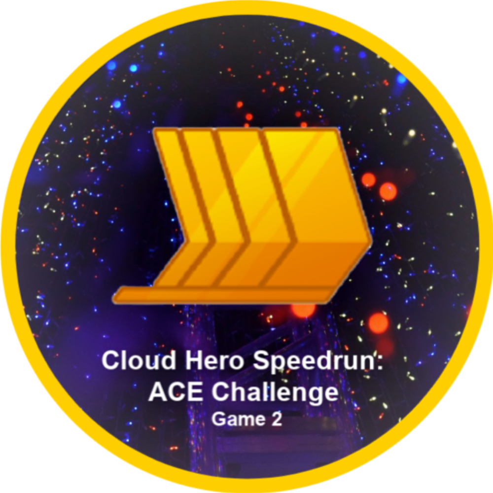 Cloud Hero Speedrun: ACE Challenge Game 2 のバッジ