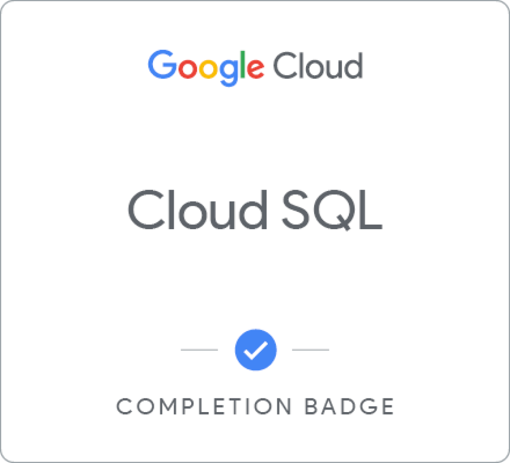 Cloud SQL のバッジ