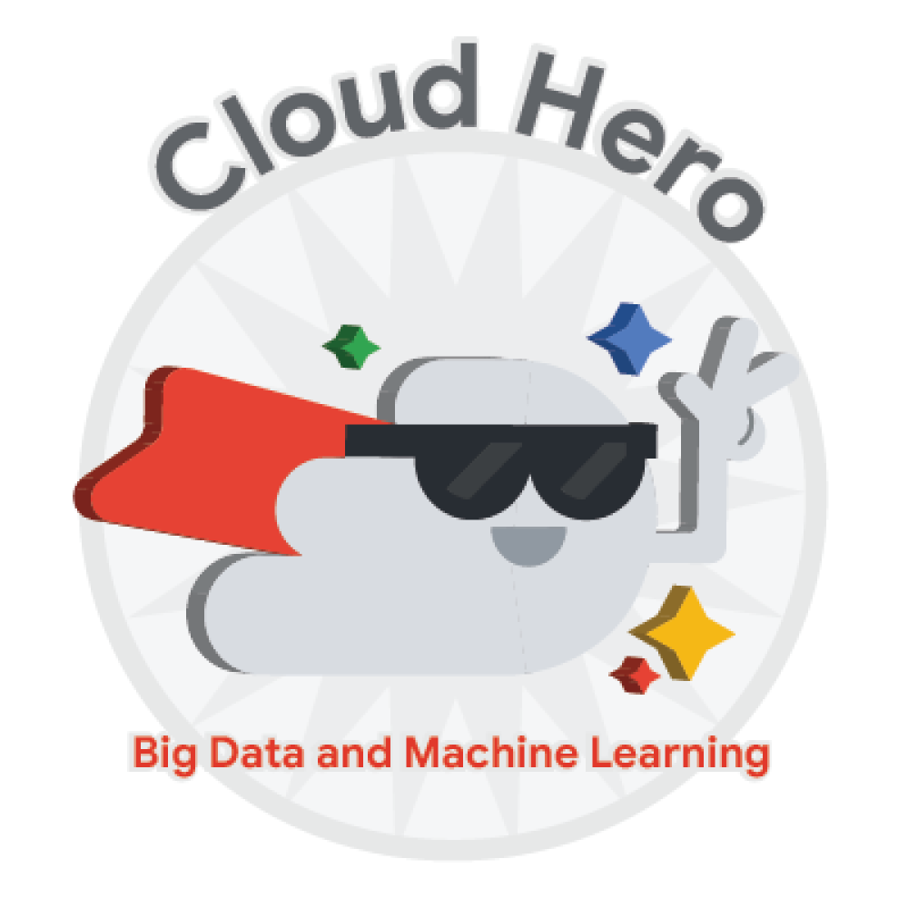 Badge for Cloud Hero: Big Data and Machine Learning